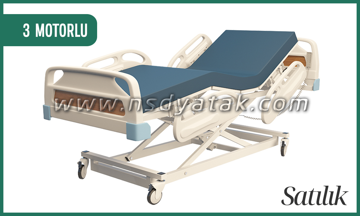 3 Motorlu Asansörlü Hasta Yatağı