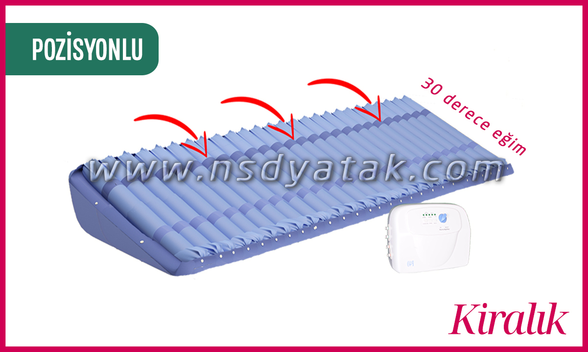 Pozisyon Veren Boru Tipi Kiralık Hasta Yatağı